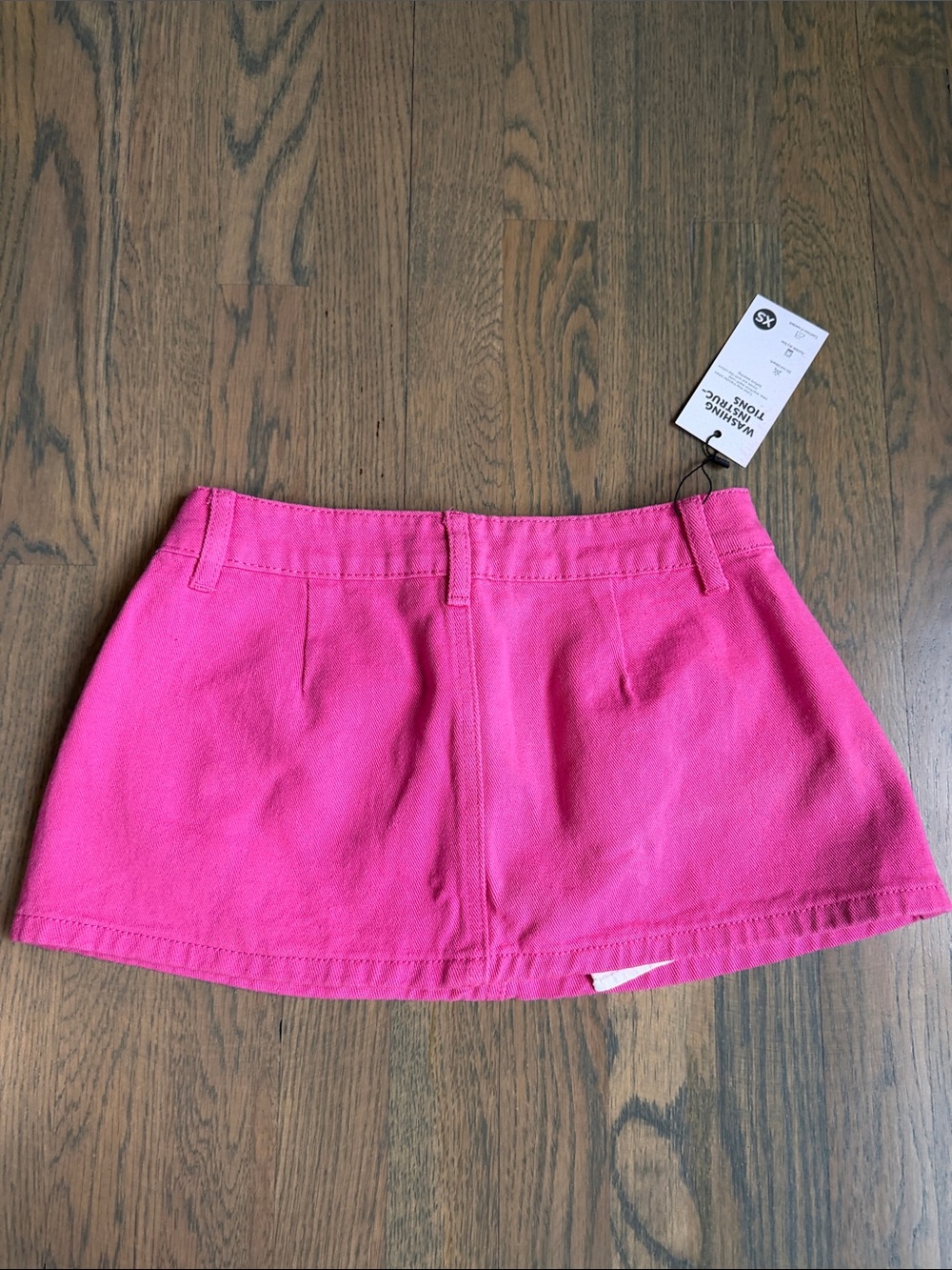 Bright Pink Denim Mini Skirt by Wild Fable - Picture 6 of 6